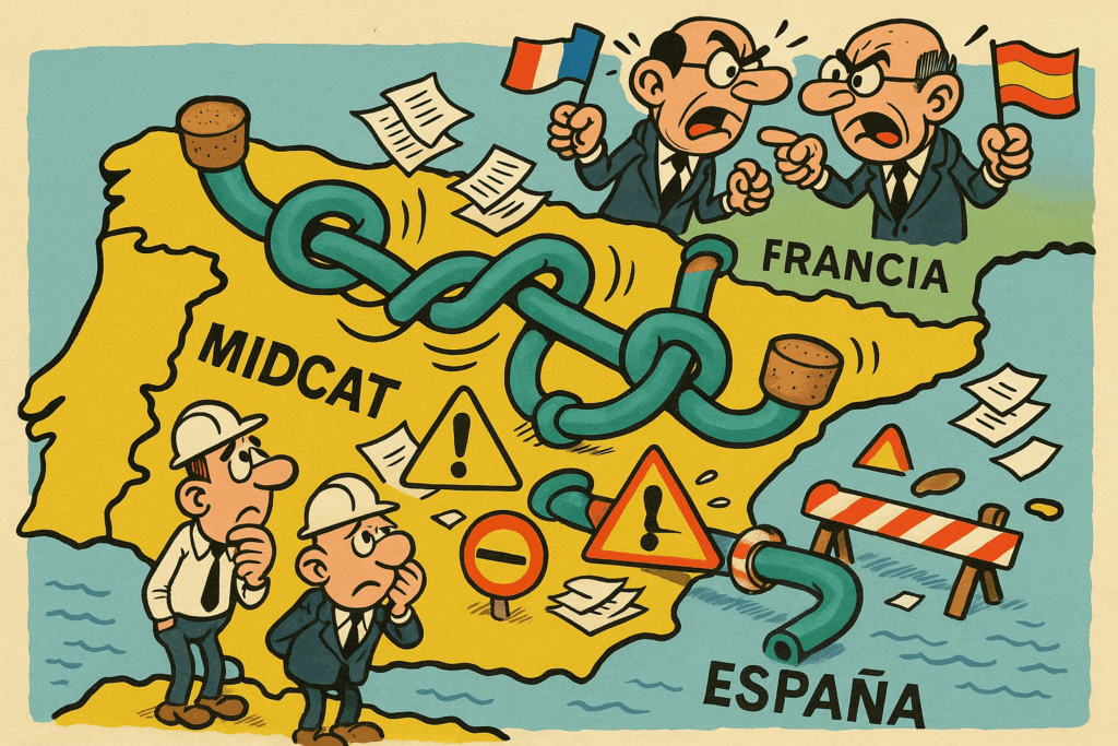 Macron y Sánchez bloquean MidCat: España sigue sin salida energética real hacia Europa
